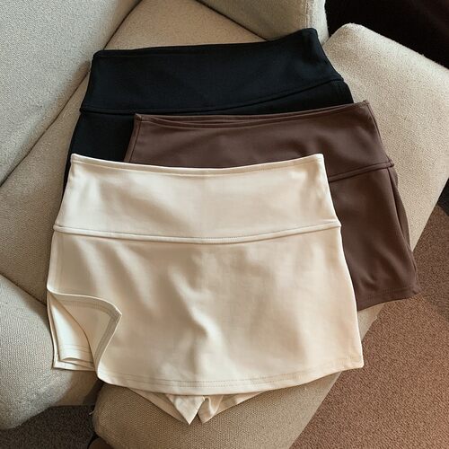 开叉瑜伽防走光半身短裤裙优品质