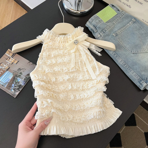 设计感别致挂脖无袖背心优品质
