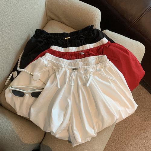 宽松高腰休闲阔腿短裤优品质