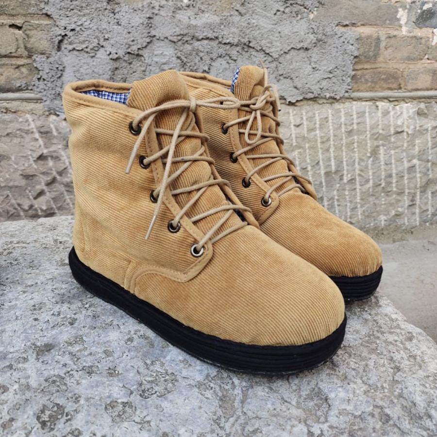 冬季山东老式大棉鞋加厚保暖舒服办公坐月子布鞋纯手工千层底女男