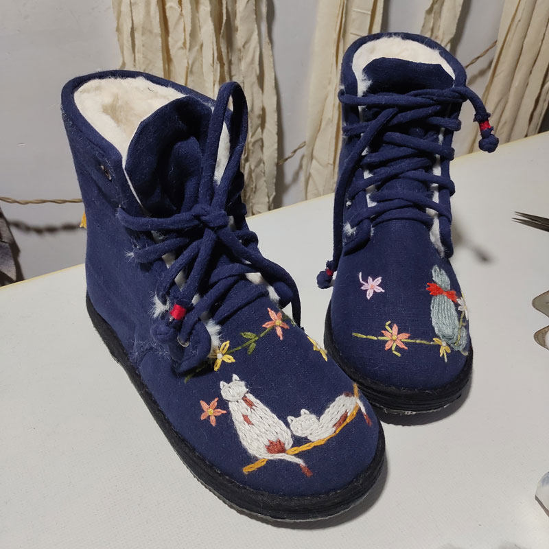 冬季棉花棉鞋手工加厚保暖棉窝窝