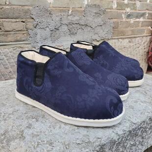 冬季老式棉鞋过冬加厚保暖棉窝窝传统过年穿纯手工千层底布鞋女男