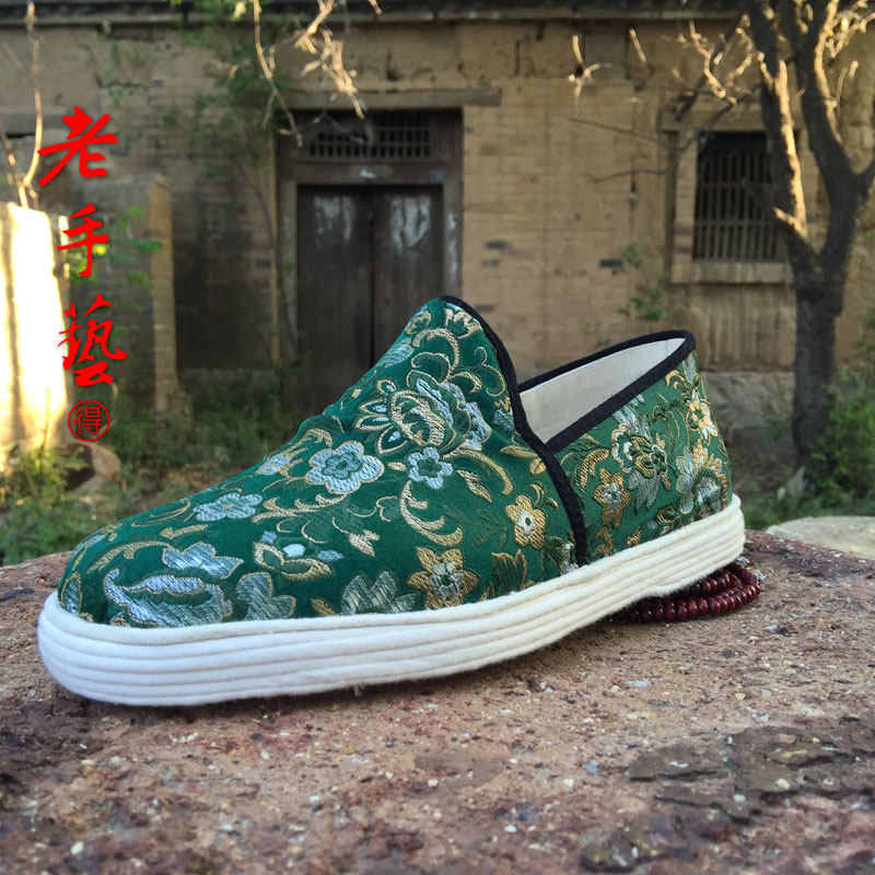 纯手工千层底布鞋舒适透气吸汗布底单鞋汉服喝茶开车办公坐月子女