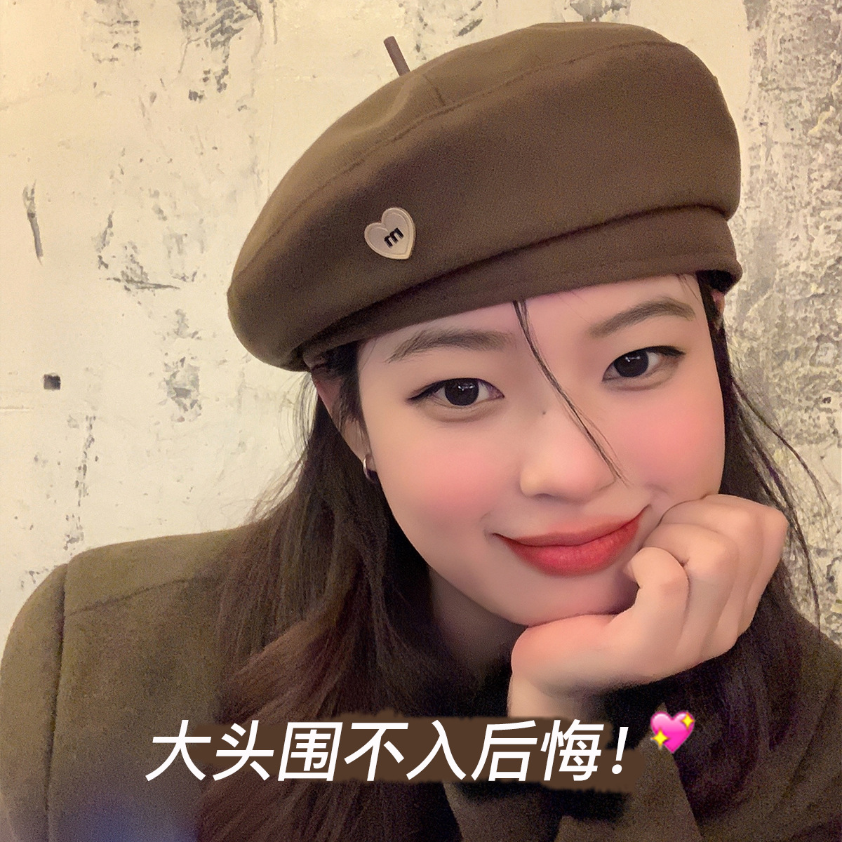 大头围贝雷帽女秋冬款2025新款显脸小韩系画家帽65cm大码八角帽子