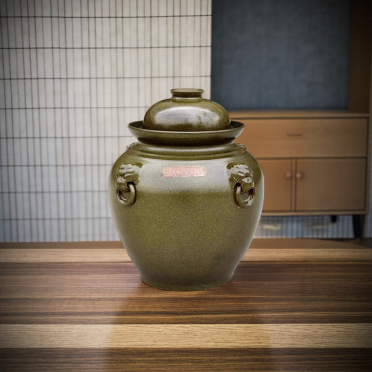 高档食品级陶瓷泡菜坛子腌菜缸大号土陶储物罐家用密封咸蛋罐酱菜