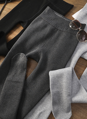 华子家 加厚加绒高腰收腹修身瘦腿连裤袜保暖连脚打底袜裤女41775