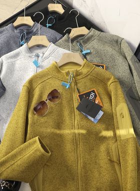 华子家 男女情侣款户外休闲立领保暖抓绒衣运动加绒夹克外套44727