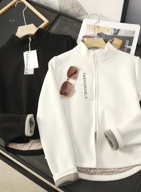 华子家 90白鹅绒小蛮腰羽绒服女秋冬季休闲立领保暖外套45584