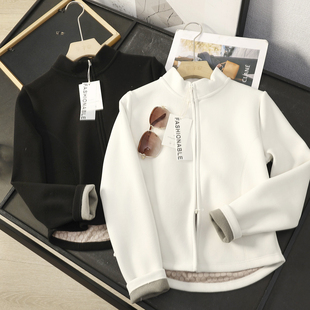 华子家 休闲立领保暖外套45584 90白鹅绒小蛮腰羽绒服女秋冬季