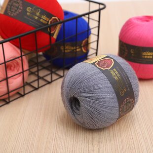 三利正品A238奥塞塔尼羊毛细线100%纯羊毛手工编织开司米毛线盒装