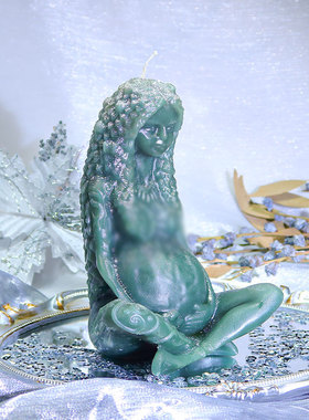 2026年布里吉德新品蜡烛限定款创意绿色蜡烛手工家用香氛氛围摆件