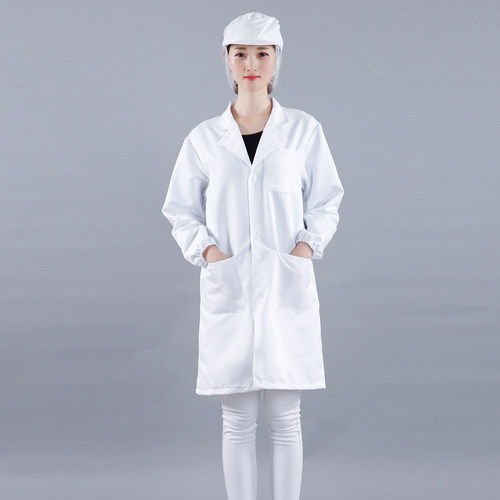 网帽防尘衣化学可定制logo实验服