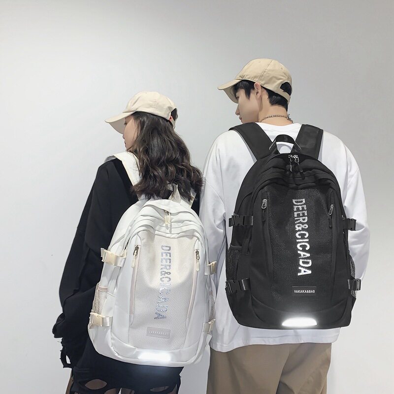牛津布双肩包女高中大学上学书包