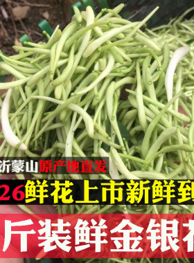 1斤带绒毛新鲜金银花婴儿洗澡清热去火野生纯花苞泡水中药材干货