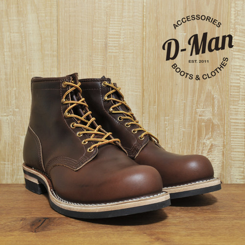 Wesco boots Warren 光头棕色霍尔文皮 工装靴/鞋型 ◆D-Man◆
