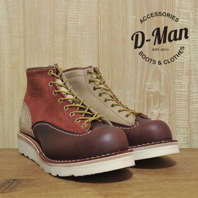 三拼色WESCO白底工装靴