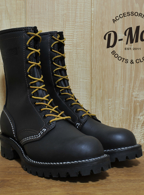 Wesco boots Jobmaster 黑色高帮黑色长脸 工装靴/鞋型 ◆D-Man◆