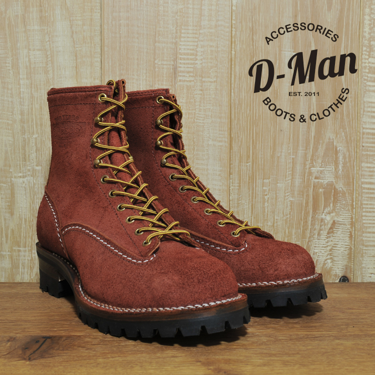 翻毛皮短脸工装靴wesco