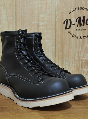 Wesco boots Jobmaster 黑色光面皮短脸 工装靴/鞋型 ◆D-Man◆