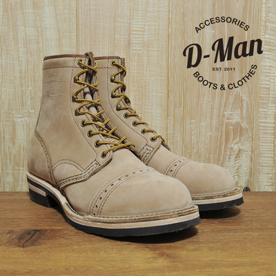 雕花工装靴WESCO雕花头