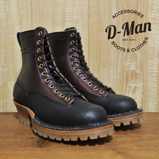 Smoke Jumper 鞋 靴 Boots 工装 White 黑色酒红拼色短脸