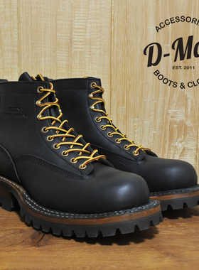 现货 White's Boots Smoke Jumper 4811楦短脸黑色油皮 工装靴/鞋
