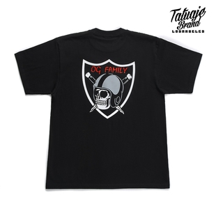 西海岸Raiders短袖 宽松CHICANO 匪帮重磅小领口T恤美式