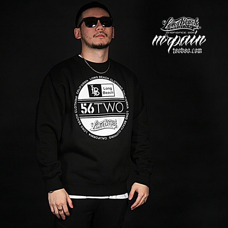 longbeach奇卡诺西海岸hiphop卫衣炸街oldschool美式风格poppin