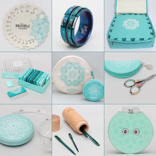 knitpro mindful系列配件尺规缝针剪刀戒指计数器卷尺定型器