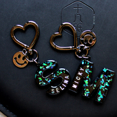 原创定制英文名字汽车钥匙扣 包包挂件钥匙挂件钥匙环