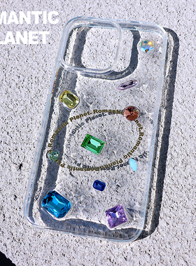 Manitas原创设计浪漫星球水钻手机硅胶保护壳全包手机壳