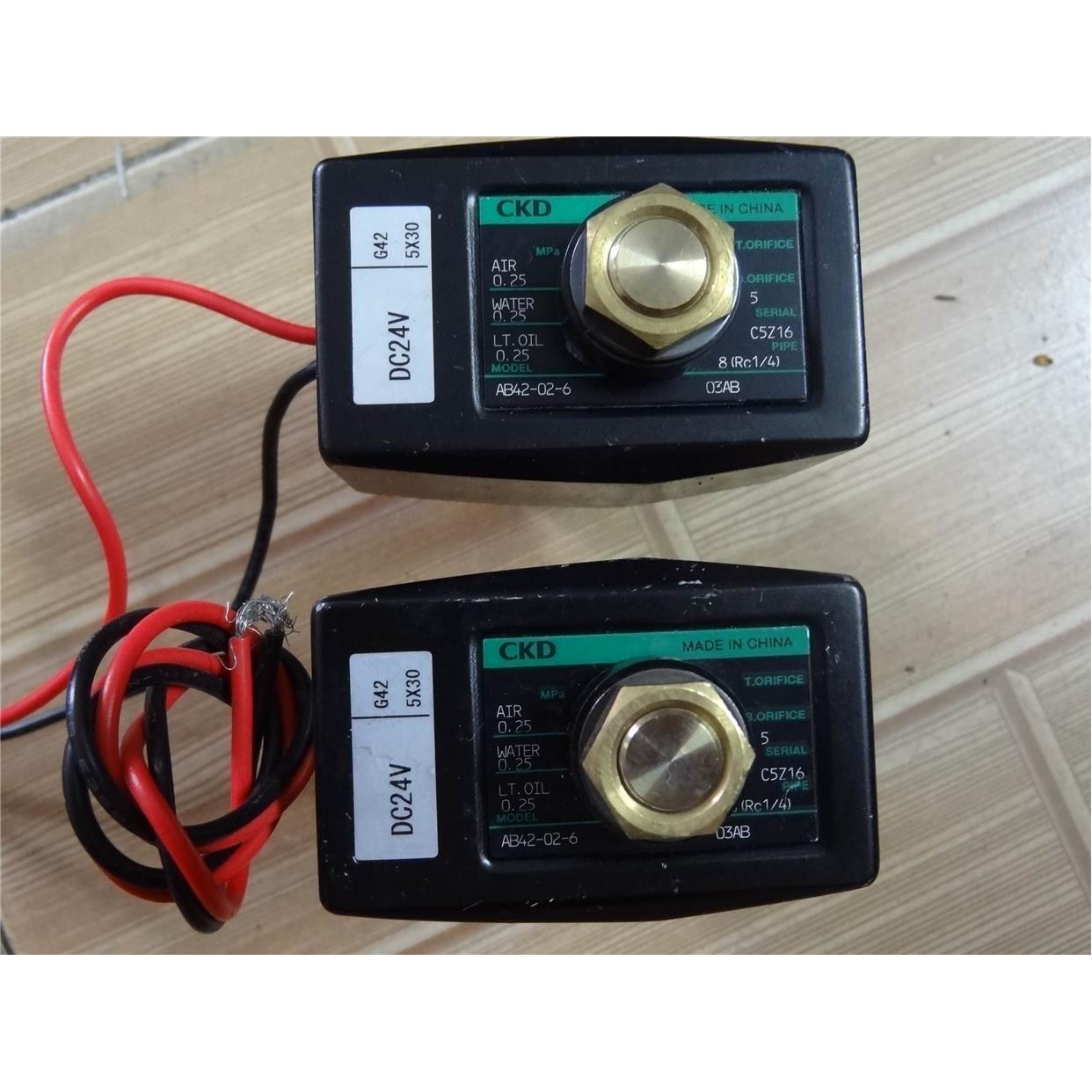 喜开理 CKD电磁阀AB42-02-6 AG41-03-2 DC24V 原装拆机现货处理价 五金/工具 其他阀门 原图主图