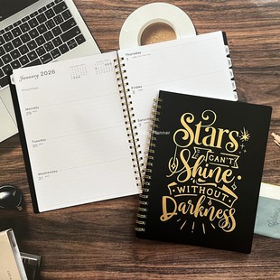 2026日程本计划本daily planner行事历笔记本规划师日计划本英文