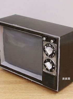 电视机做旧摄影道具居家手工艺品