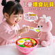 洋娃娃午餐盒套装 布丁喂食玩具创意解压儿童过家家玩具女孩子仿真