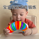 婴儿摇铃玩具硅胶毛毛虫宝宝安抚牙咬胶可入口啃咬0到1岁早教男孩