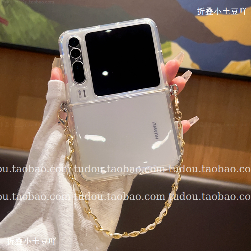 新品适用华为purax手机壳硅胶软壳防摔X典藏版折叠屏小米mixflip2保护套手提magicvflip挂绳斜挎nova纯色男女