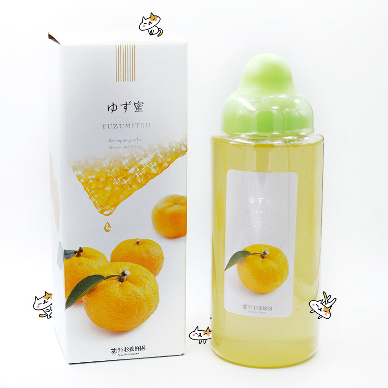现货日本本土果汁蜂蜜 杉养蜂园 柚子蜂蜜柠檬/葡萄1000g/500g