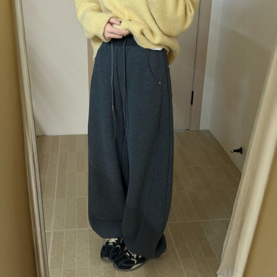 此外束脚宽松加绒加厚卫裤