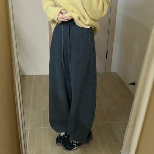 此外束脚宽松加绒加厚卫裤