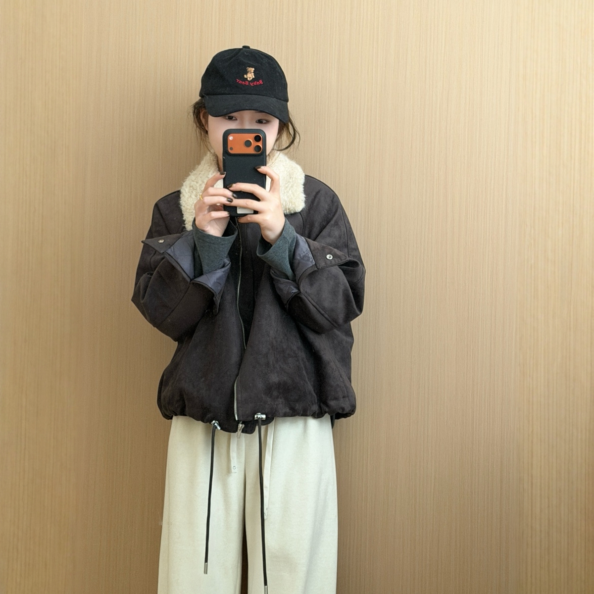 此外 小个子短款夹棉外套女2025冬季新款宽松显高加厚棉服短上衣