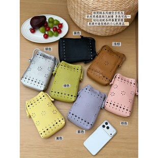 零钱包包 减龄小包包搭配单品韩版 此外 糖果色镂空设计手机包女款