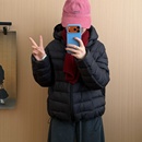 轻薄款 此外 新款 束口防风连帽羽绒服女2025冬季 保暖加厚外套 短款