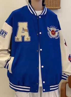 春秋季薄款情侣棒球服男女宽松潮牌街头日常夹克韩版百搭休闲上衣