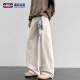 春季 GENIOLAMODE美式 带方巾男士 裤 直筒休闲 解构cleanfit纯棉工装