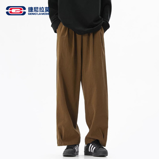cleanfit休闲长裤 GENIOLAMODE复古纯棉直筒裤 2026新款 春季 子男士