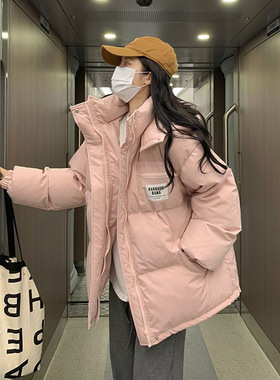 羽绒棉服女2025冬季新款加厚面包服棉袄韩版宽松小个子棉衣外套潮