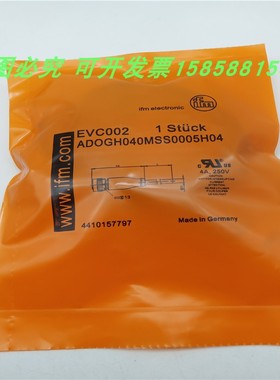 传感器EVC002带插座连接电缆四芯直头线长5米ADOGH040MSS0005H04