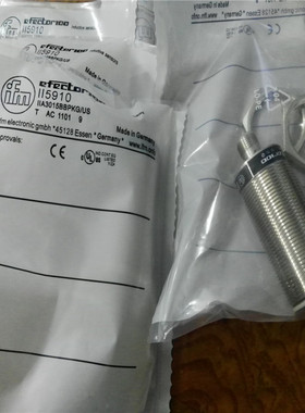 M30接近开关II5842接插件PNP常开电感式传感器金属感应全新现货