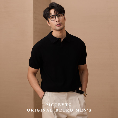 MCCEVTG莱赛尔马球POLO衫男短袖
